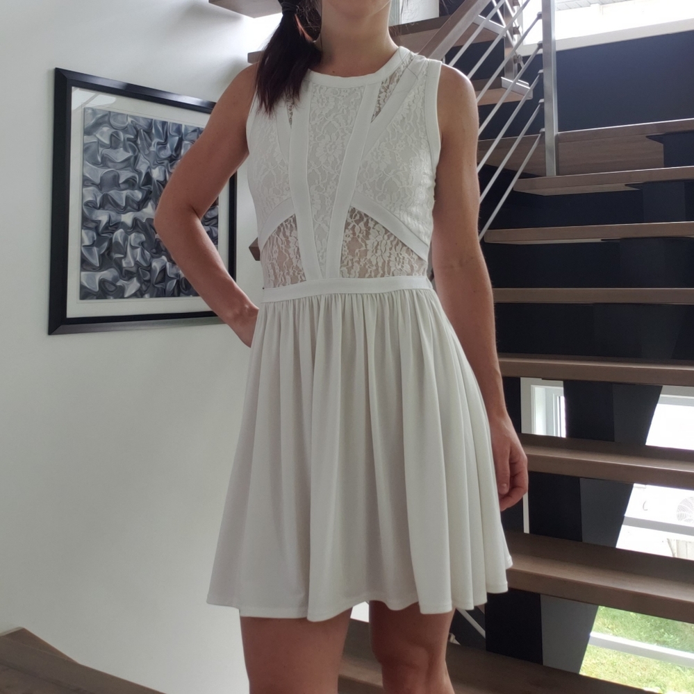 Topshop ecru dress